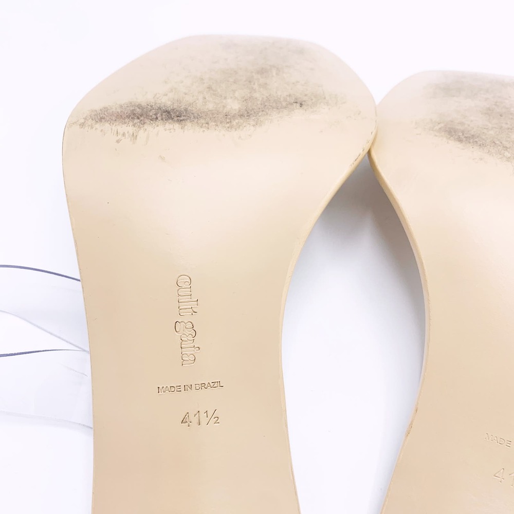 CULT GAIA Meta Bauble-Heel Vinyl Mules - Picture 6 of 14
